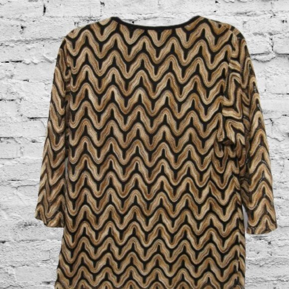 Roz & Ali Black/Brown Tunic - XL - Picture 2 of 8